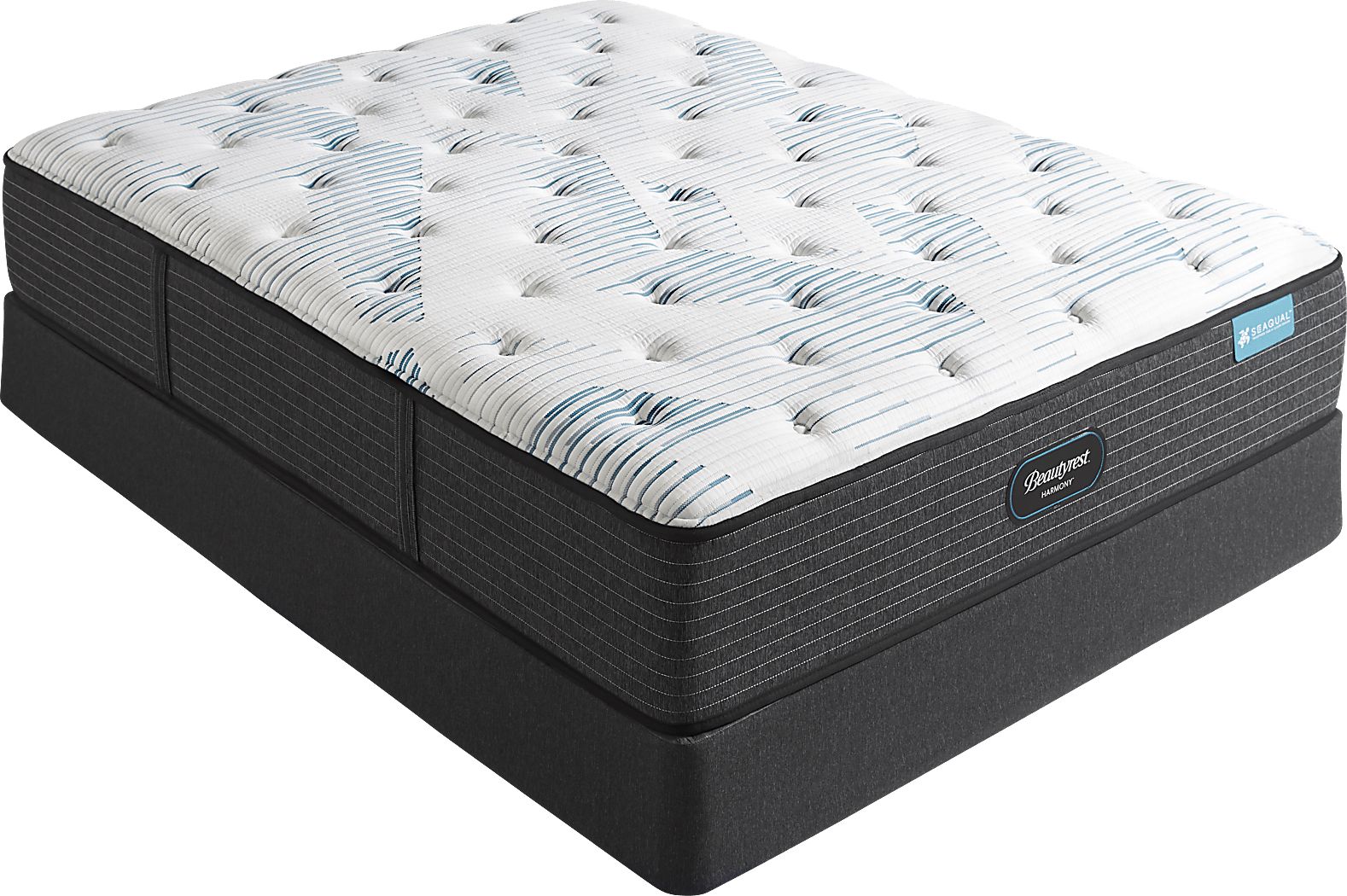 Beautyrest Harmony Parrot Cay Low Profile Queen Mattress Set Rooms To Go