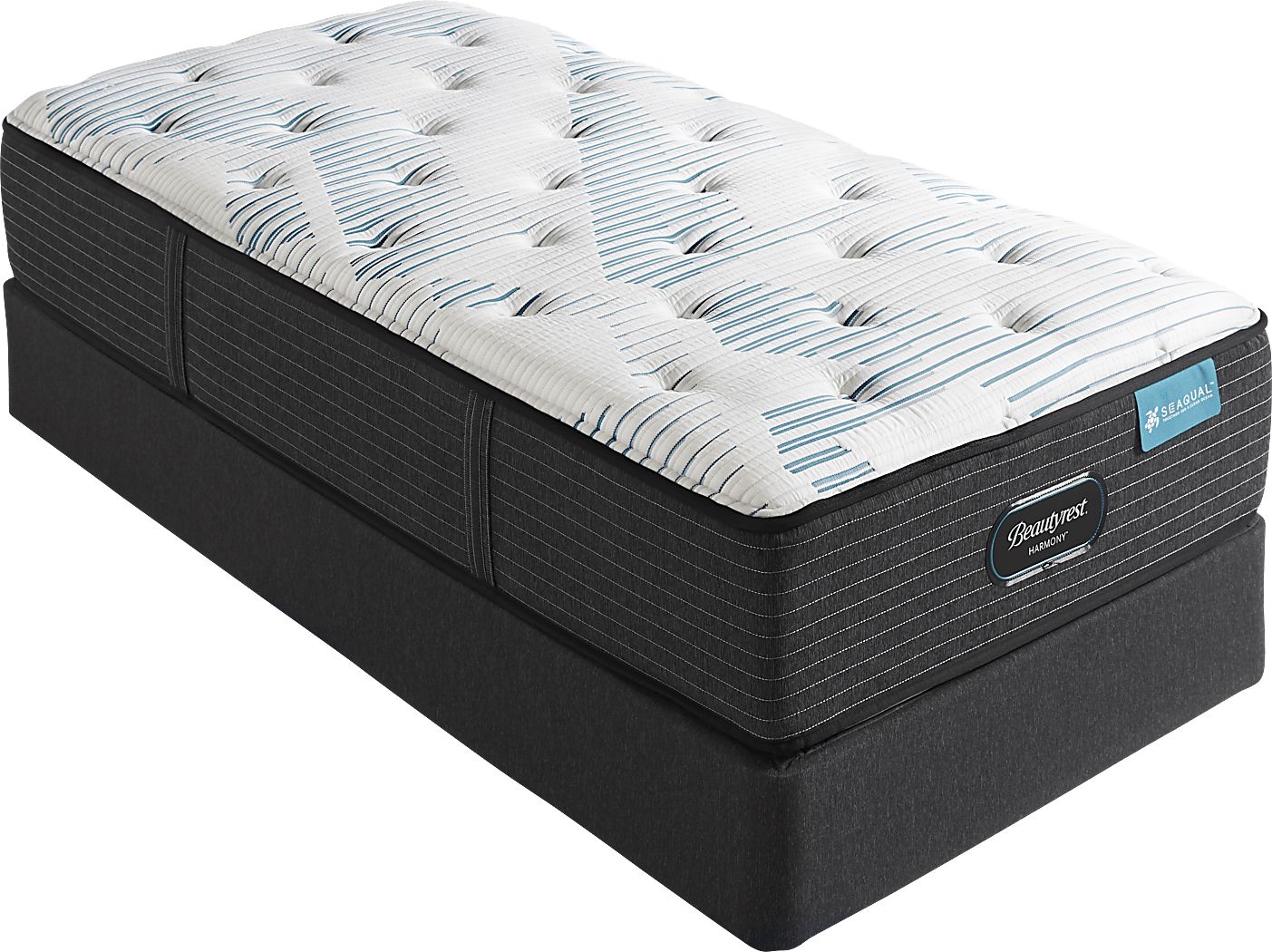 Beautyrest Harmony Parrot Cay Low Profile Twin Mattress Set Rooms To Go