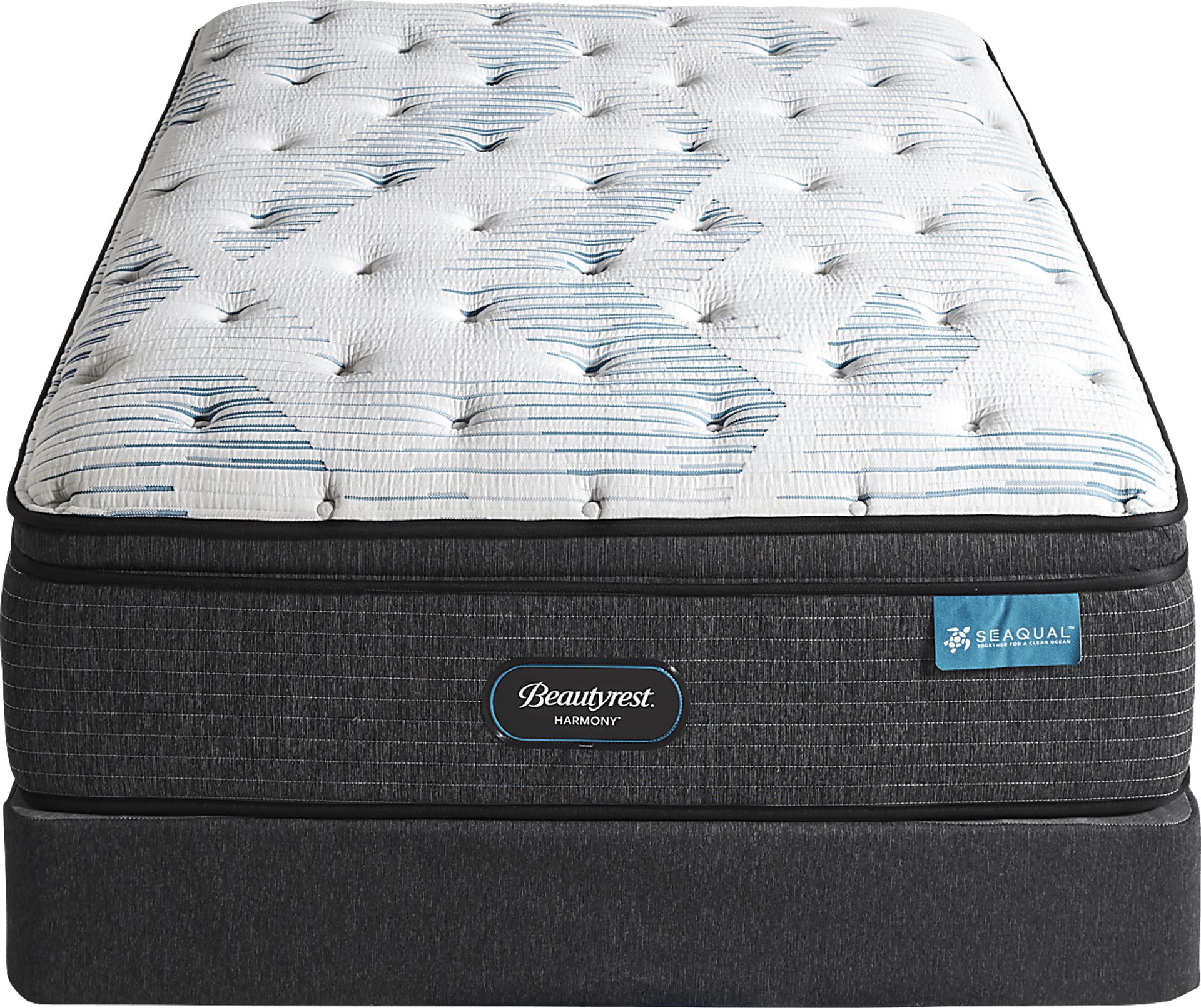Beautyrest Harmony Ruby Beach Low Profile Full Mattress Set - Image 2