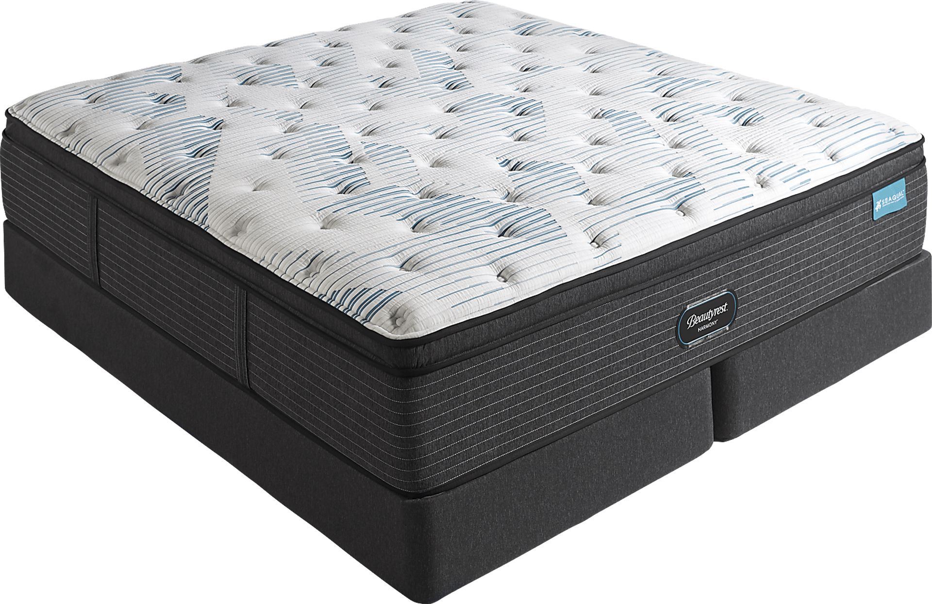 Beautyrest Harmony Ruby Beach Low Profile King Mattress Set - Image 1
