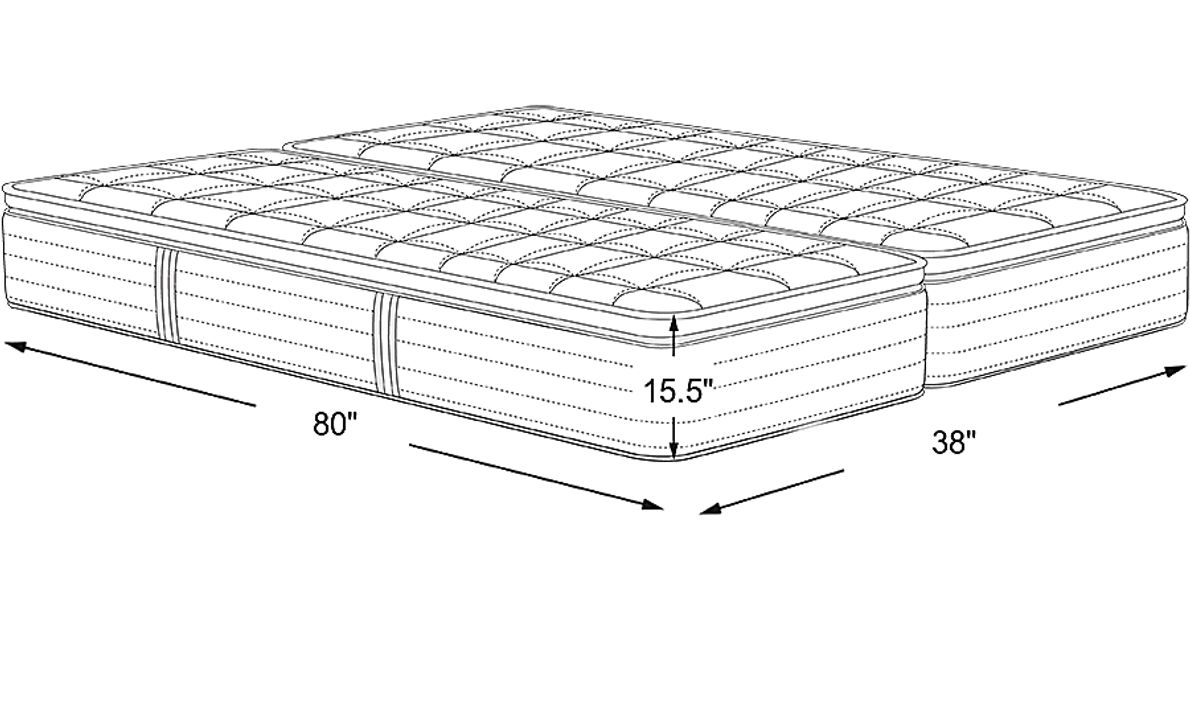 Beautyrest Harmony Ruby Beach Split King Mattress (2 TWXL) Rooms To Go