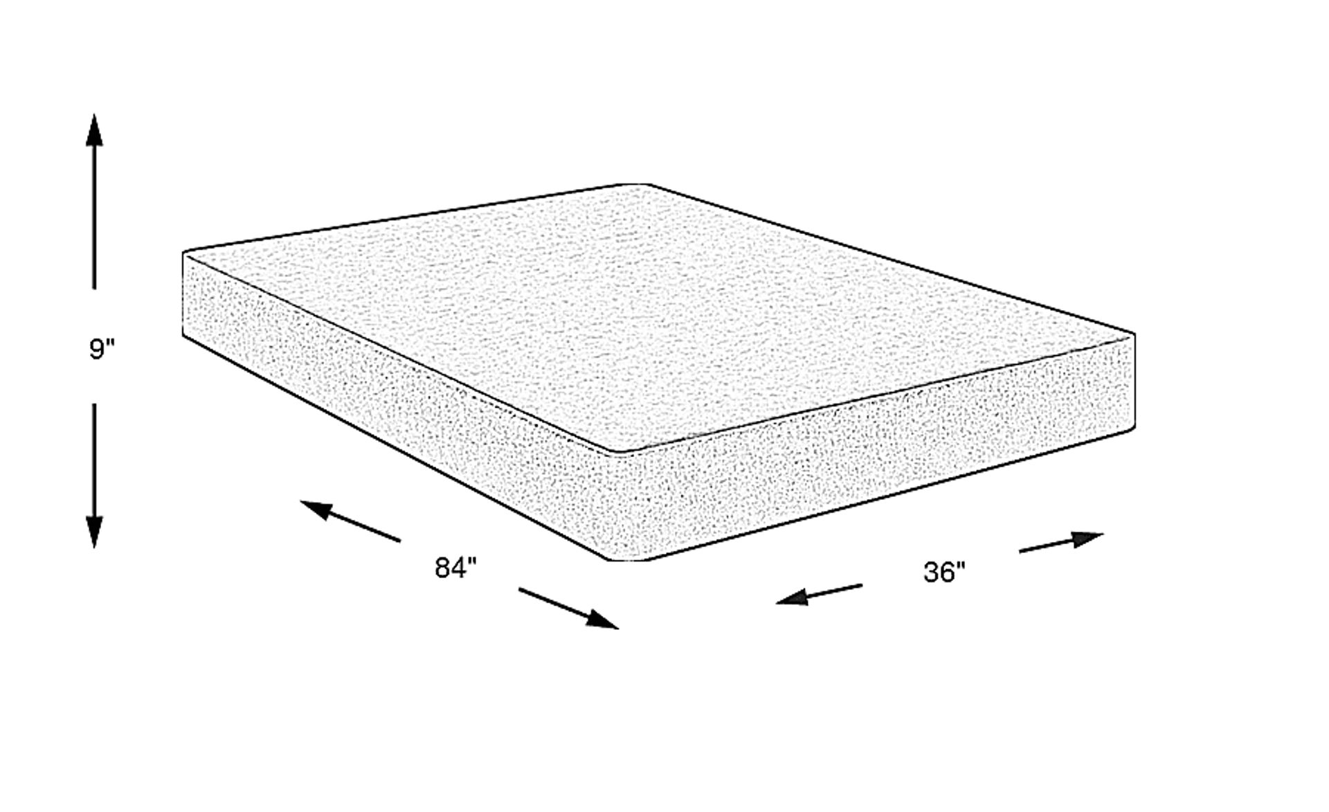 Dimension Image. Please refer to the Dimension Tab on this page for dimension details.