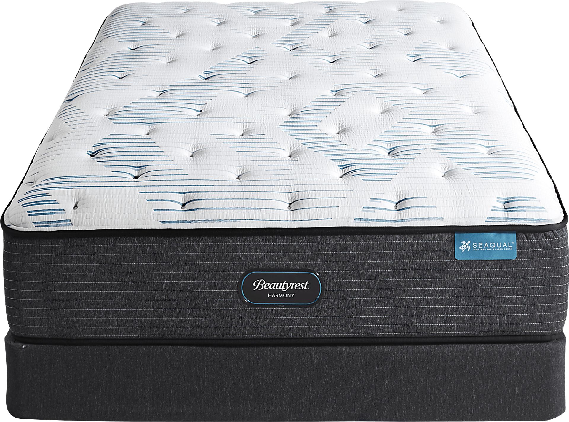 Beautyrest Harmony Turtle Beach Low Profile Queen Mattress Set - Image 2