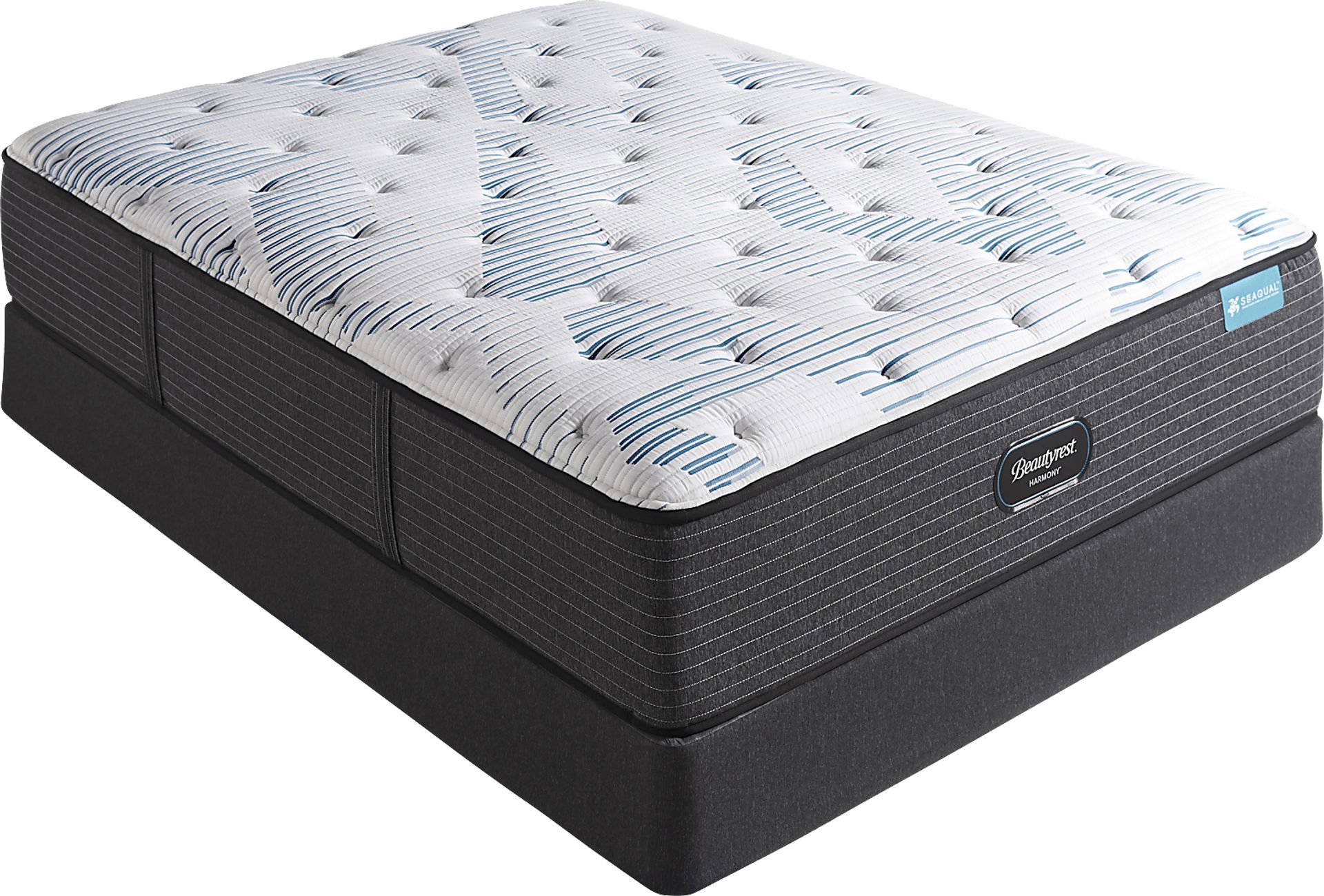 Beautyrest Harmony Turtle Beach Low Profile Queen Mattress Set - Image 1