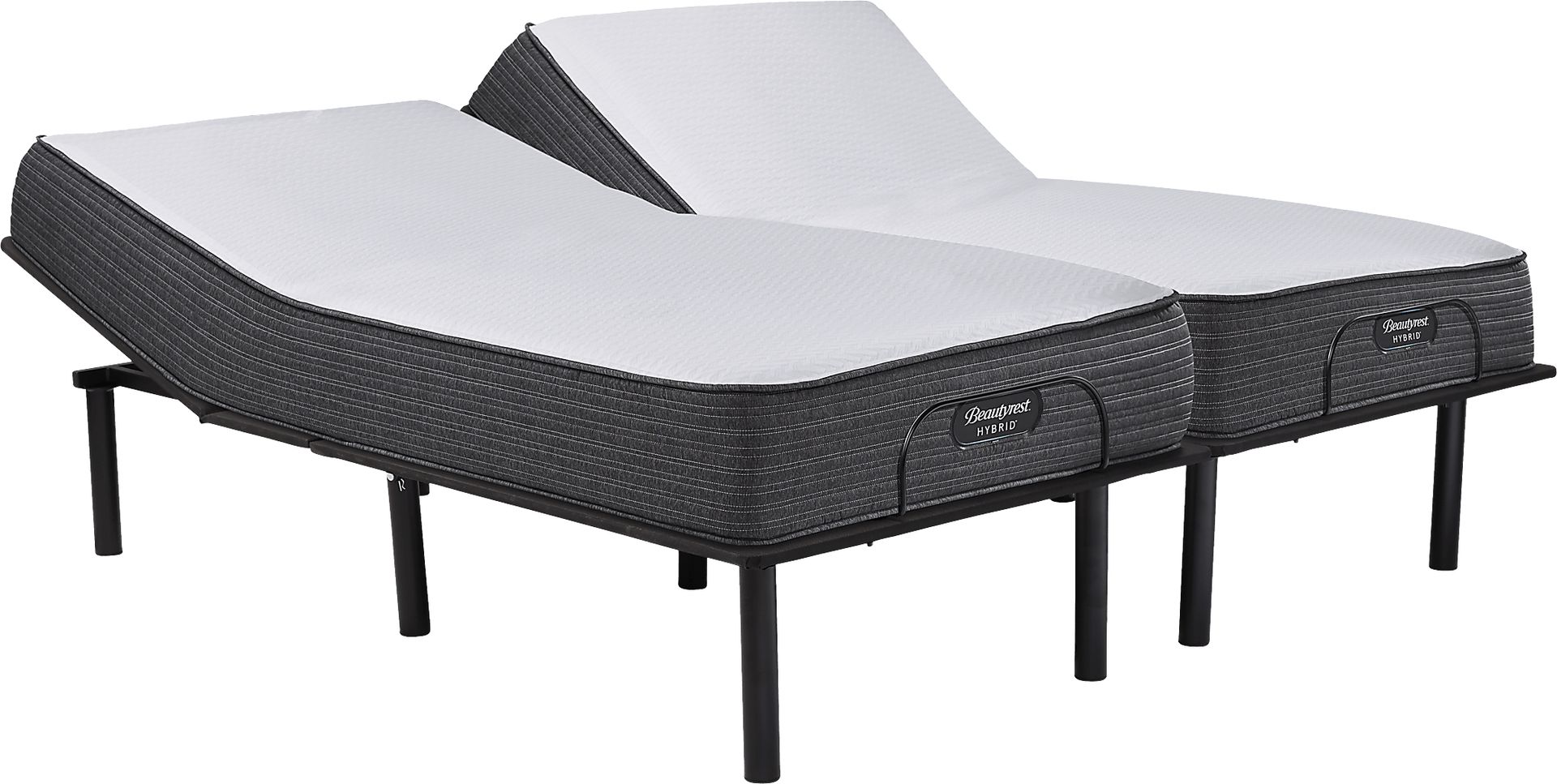Beautyrest Hybrid Belmont Springs Split King Mattress with RTG Sleep 2000 Adjustable Base - Image 1