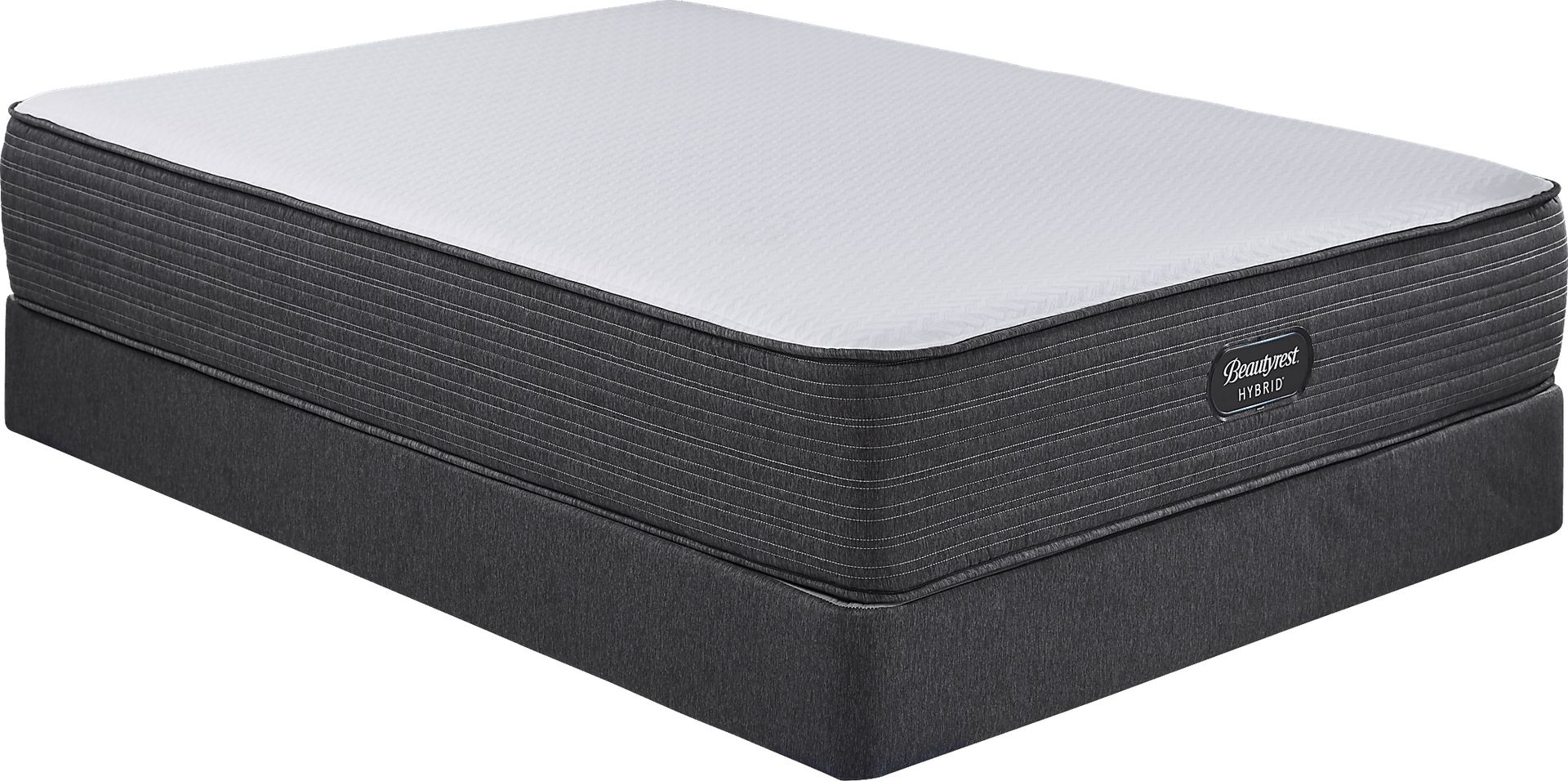 Beautyrest Hybrid Island Park Low Profile Queen Mattress Set - Image 1