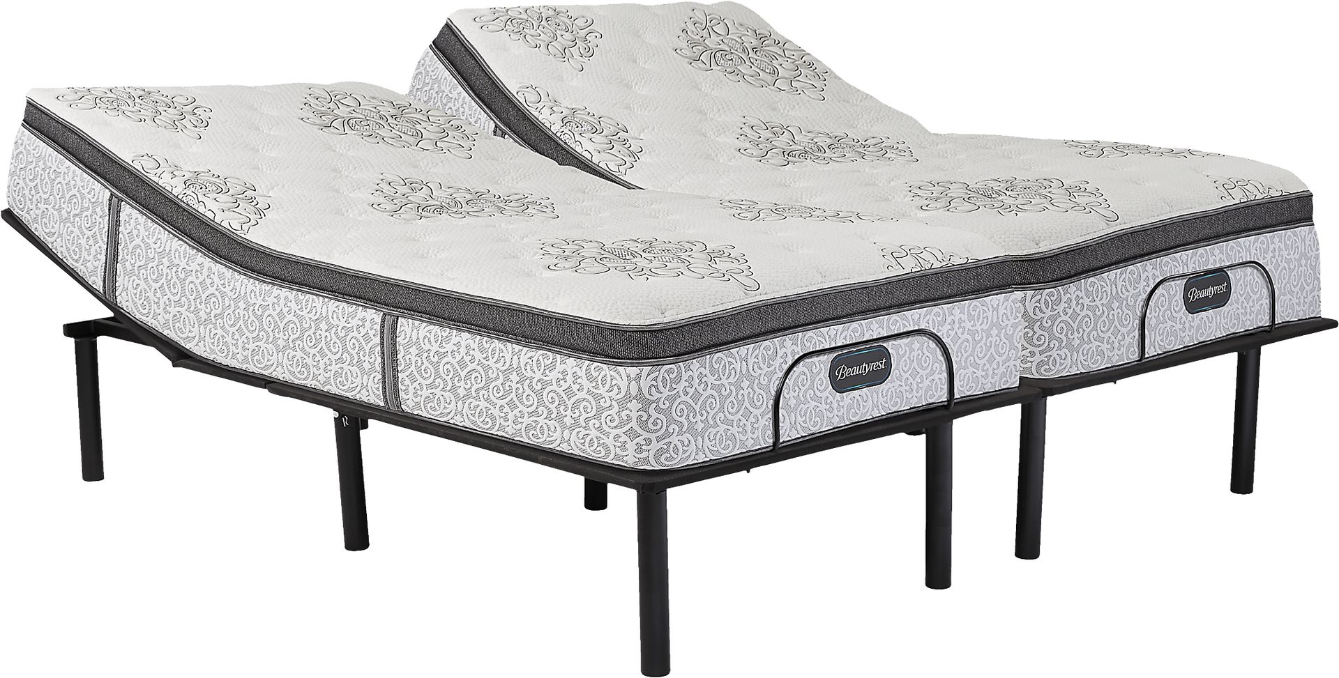 Beautyrest Legend Bradford Split King Mattress with RTG Sleep 2000 Adjustable Base - Image 1