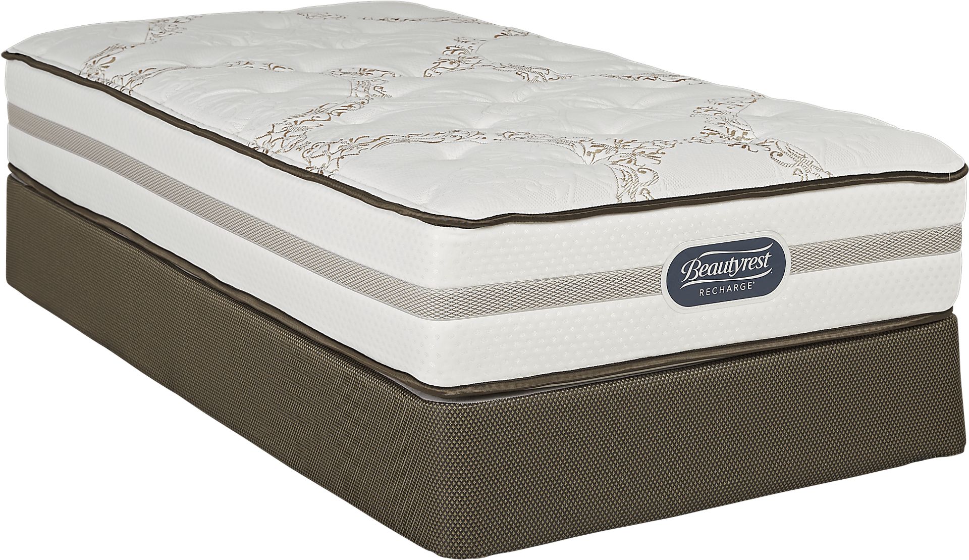 Beautyrest Recharge Ashe Low Profile Twin Mattress Set - Image 1