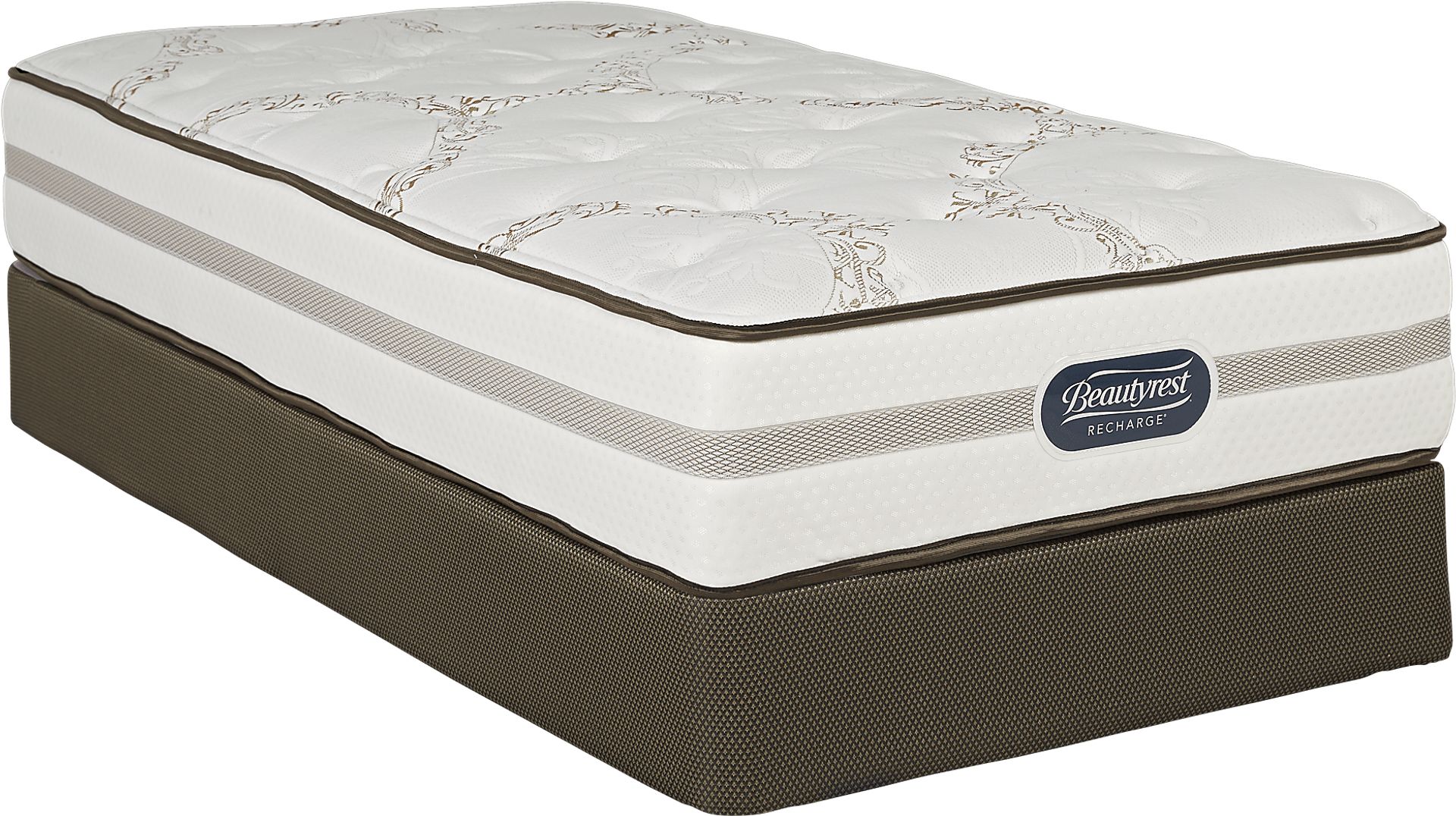 Beautyrest Recharge Canton Low Profile Twin Mattress Set - Image 1