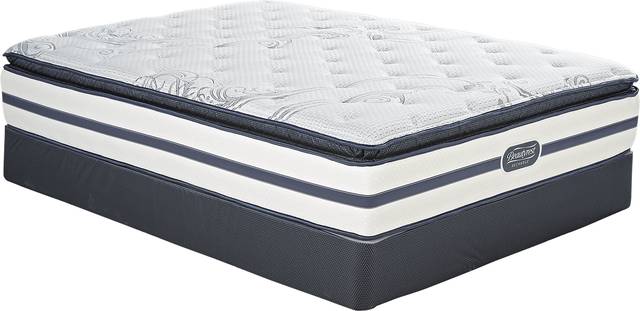 Beautyrest Recharge Lake Hughes Low Profile Queen Mattress Set - Thumbnail - Image 1