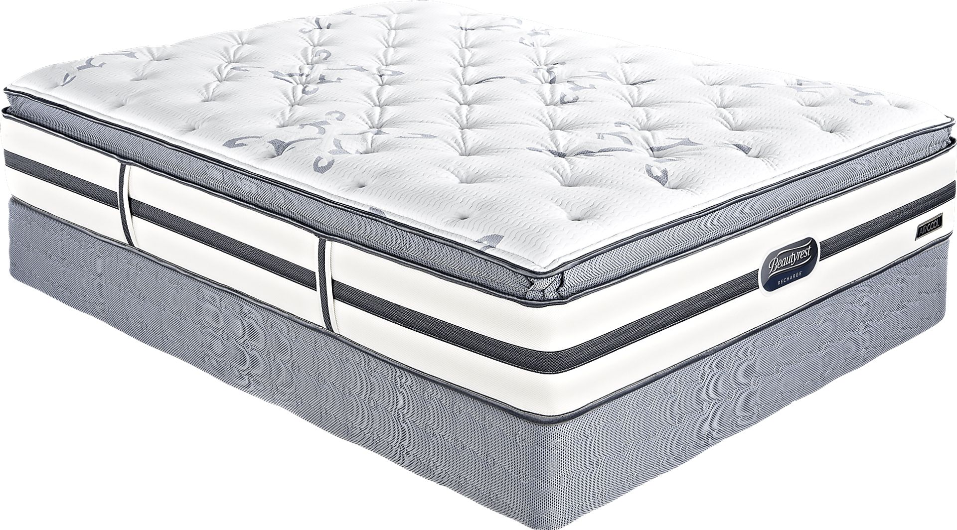 Beautyrest Recharge Linden Forest Queen Mattress Set - Image 1