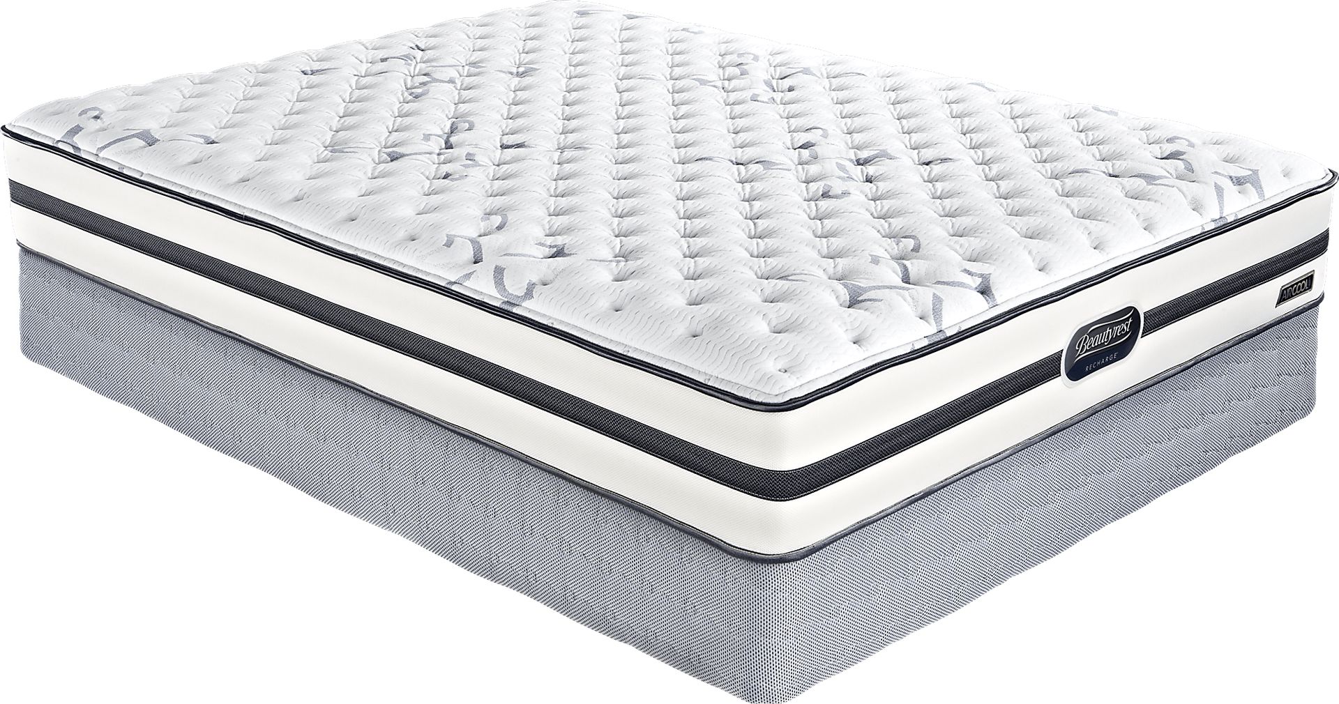 Beautyrest Recharge Pontevedra Low Profile Queen Mattress Set - Image 1