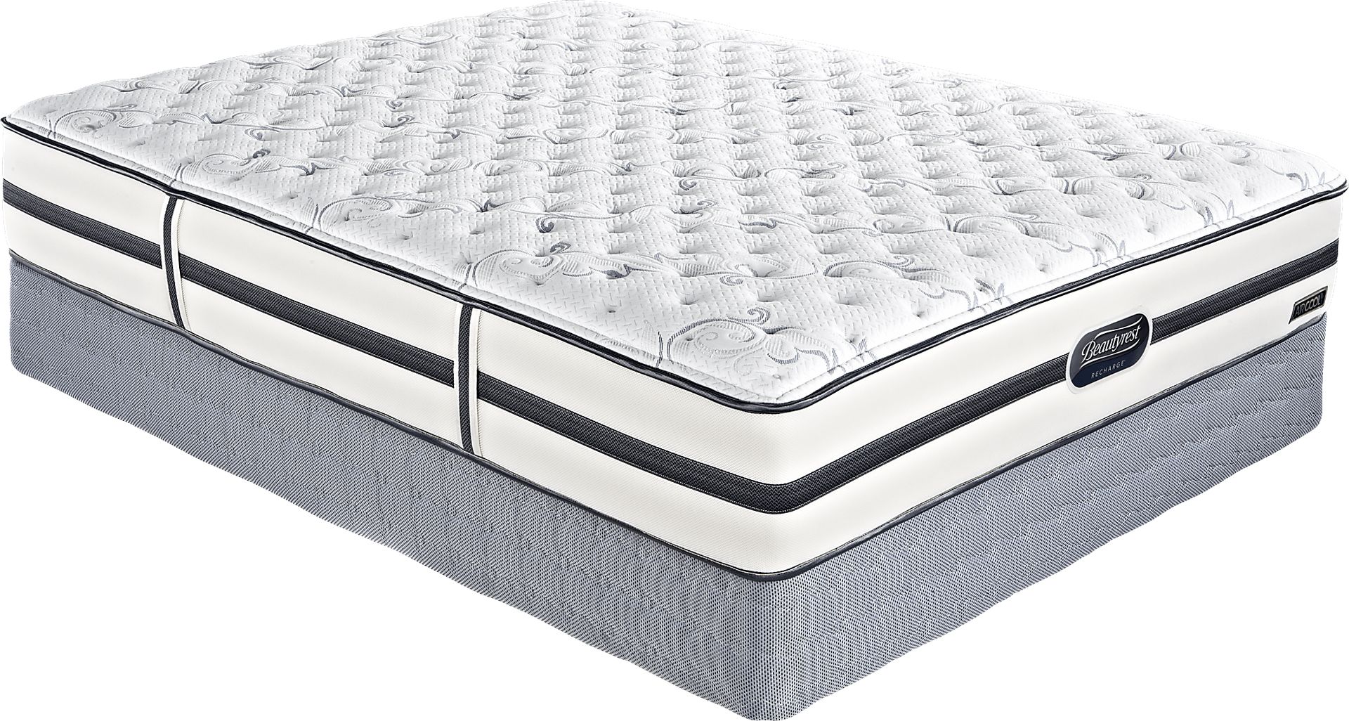 Beautyrest Recharge Ridgegate Low Profile Queen Mattress Set - Image 1
