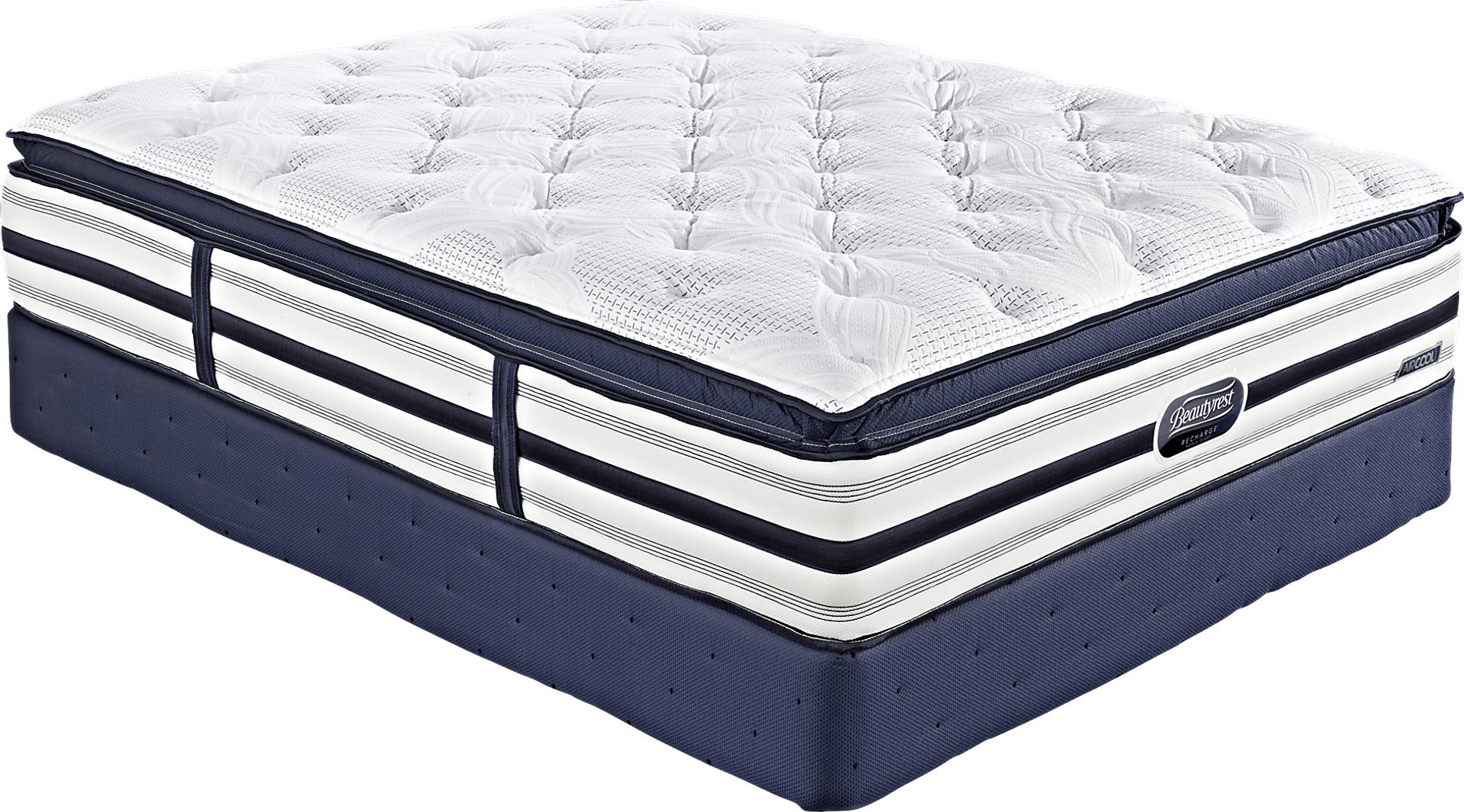 Beautyrest Recharge World Class Mount Laurel Low Pro Kg MattressSet - Image 1