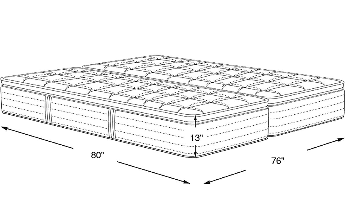 Beautyrest Select Eminence Split King Mattress (2 TWXL) Rooms To Go