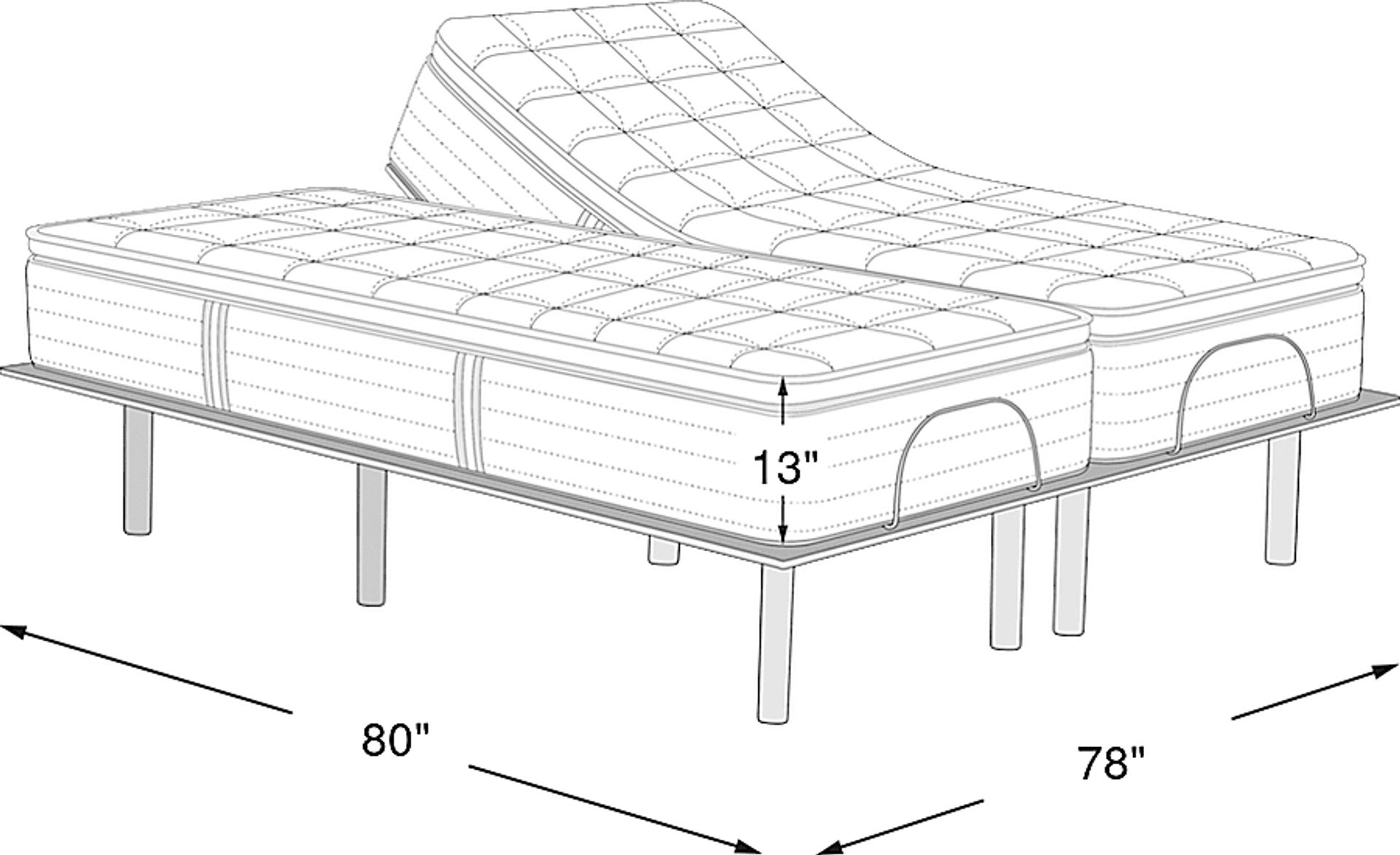 Dimension Image. Please refer to the Dimension Tab on this page for dimension details.