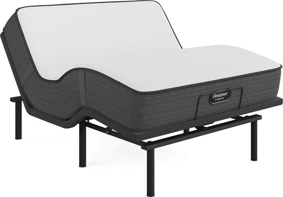 BeautyRest Select Hybrid Broad Peak Split King Mattress with BaseLogic Silver