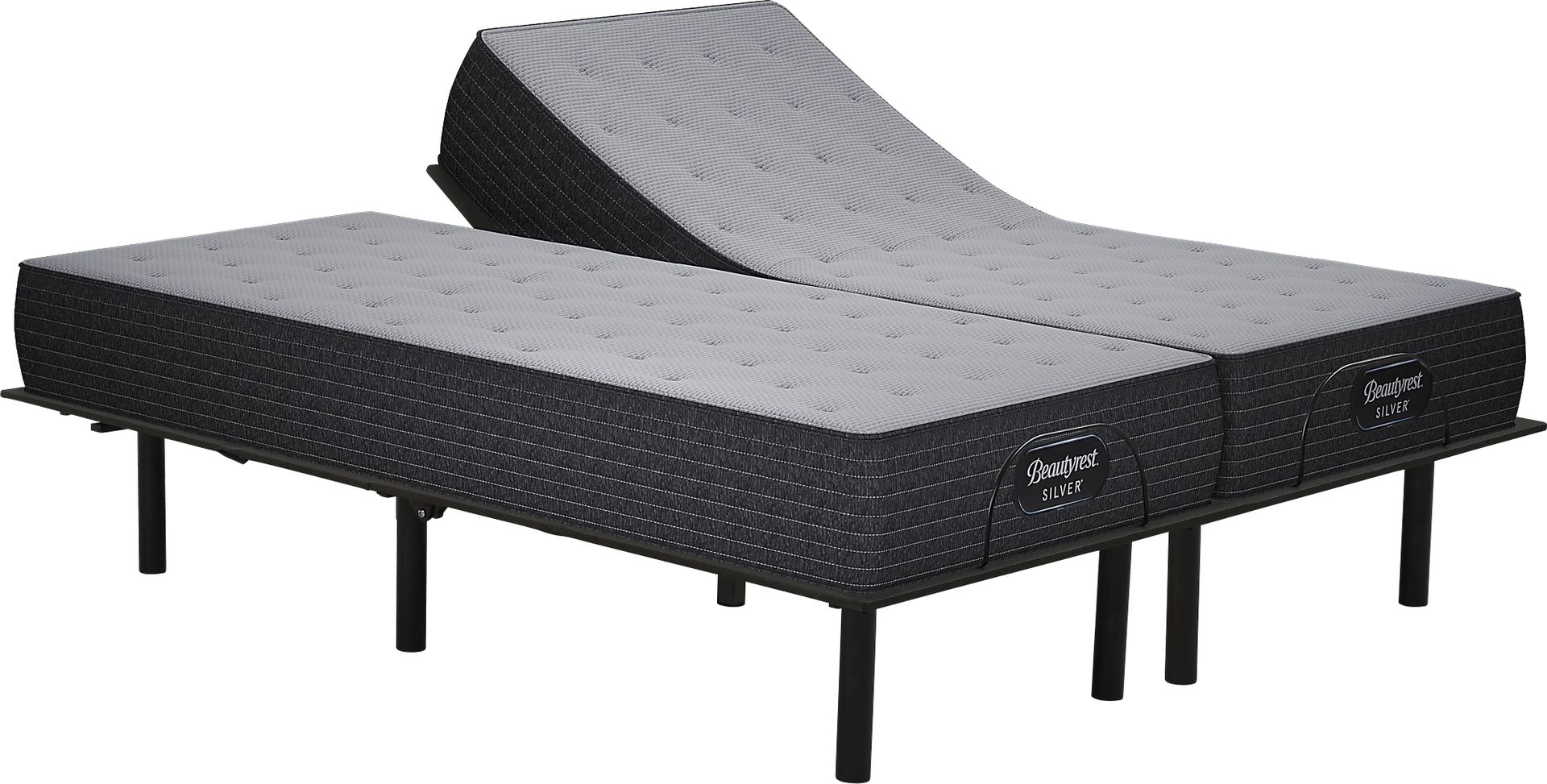 Beautyrest Silver Clover Lane Split King Mattress with RTG Sleep 2000 Adjustable Base - Image 1