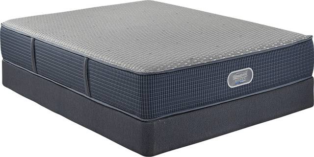 Beautyrest Silver Hybrid Pearl White Low Profile Queen Mattress Set - Thumbnail - Image 1