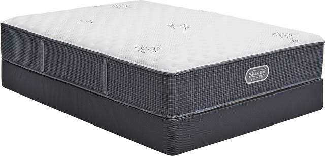 Beautyrest Silver Intercoastal Grey Low Profile King Mattress Set - Thumbnail - Image 1