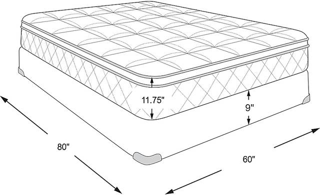 Dimension Image. Please refer to the Dimension Tab on this page for dimension details.