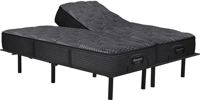 Beautyrest Silver Summerdale Split King Mattress with RTG Sleep 2000 Adjustable Base - Thumbnail - Image 1