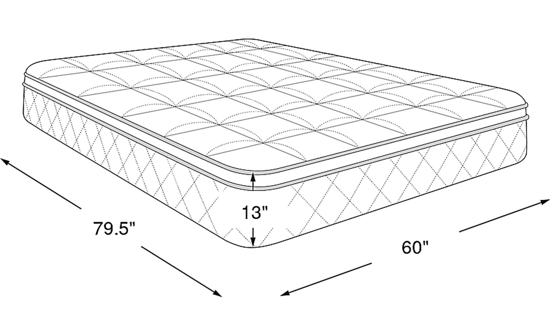 Dimension Image. Please refer to the Dimension Tab on this page for dimension details.