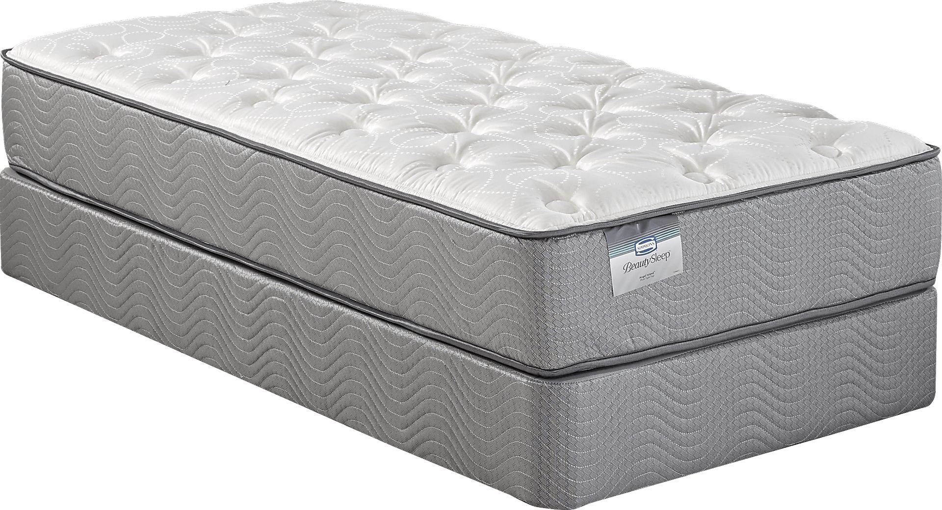BeautySleep Angel Island Low Profile Twin Mattress Set - Image 1
