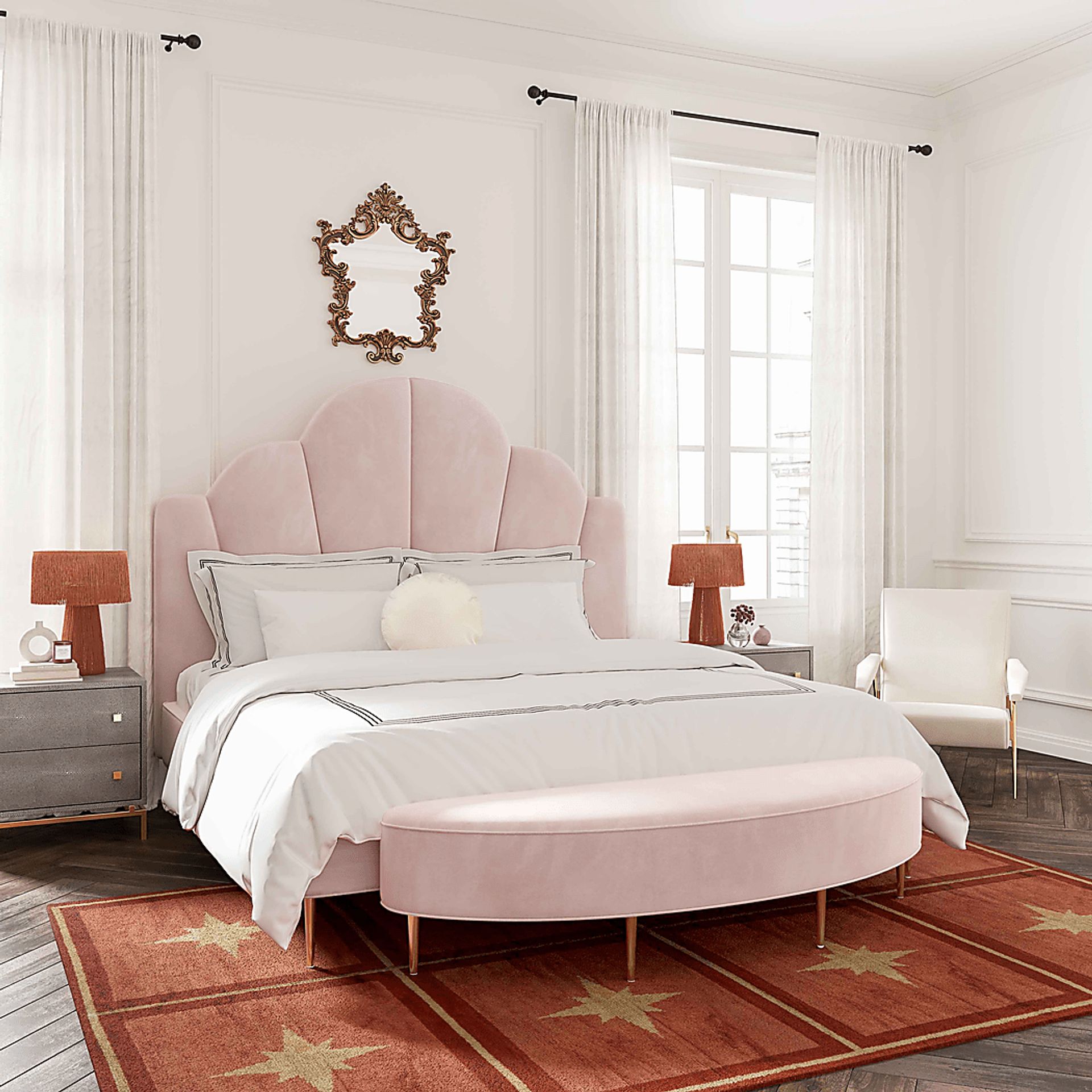 Beaverbrook Blush Full Bench - Image 2
