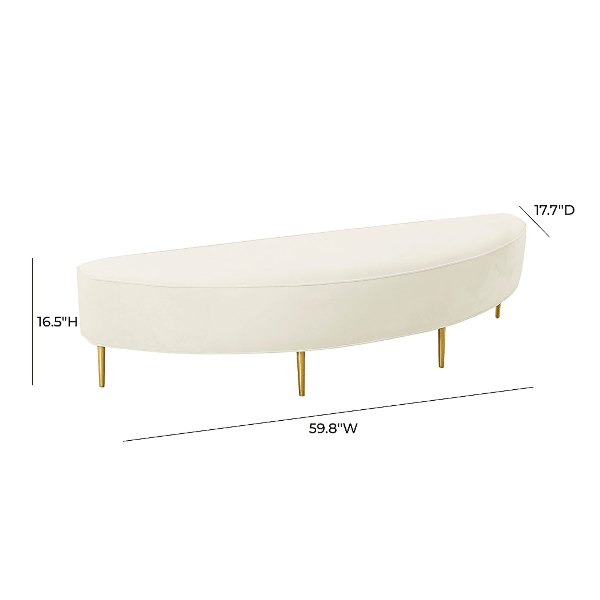 Beaverbrook Cream Full Bench - Image 5