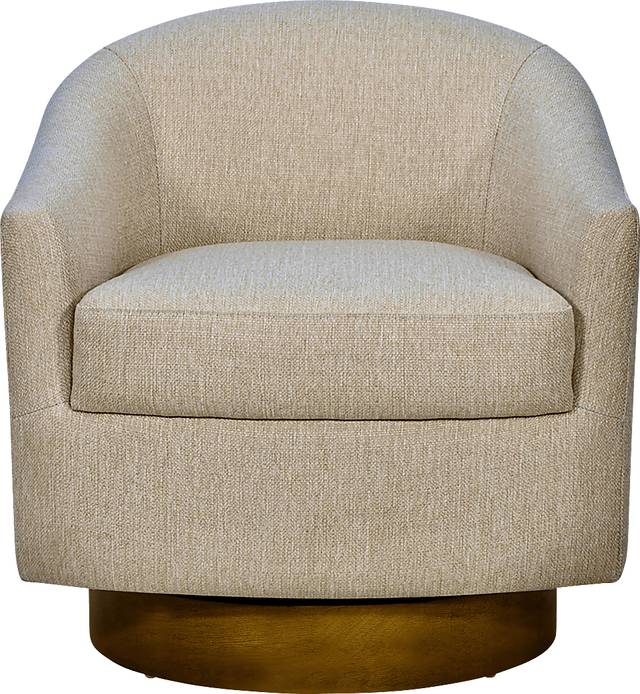 Beback Brown Swivel Accent Chair - Thumbnail - Image 3