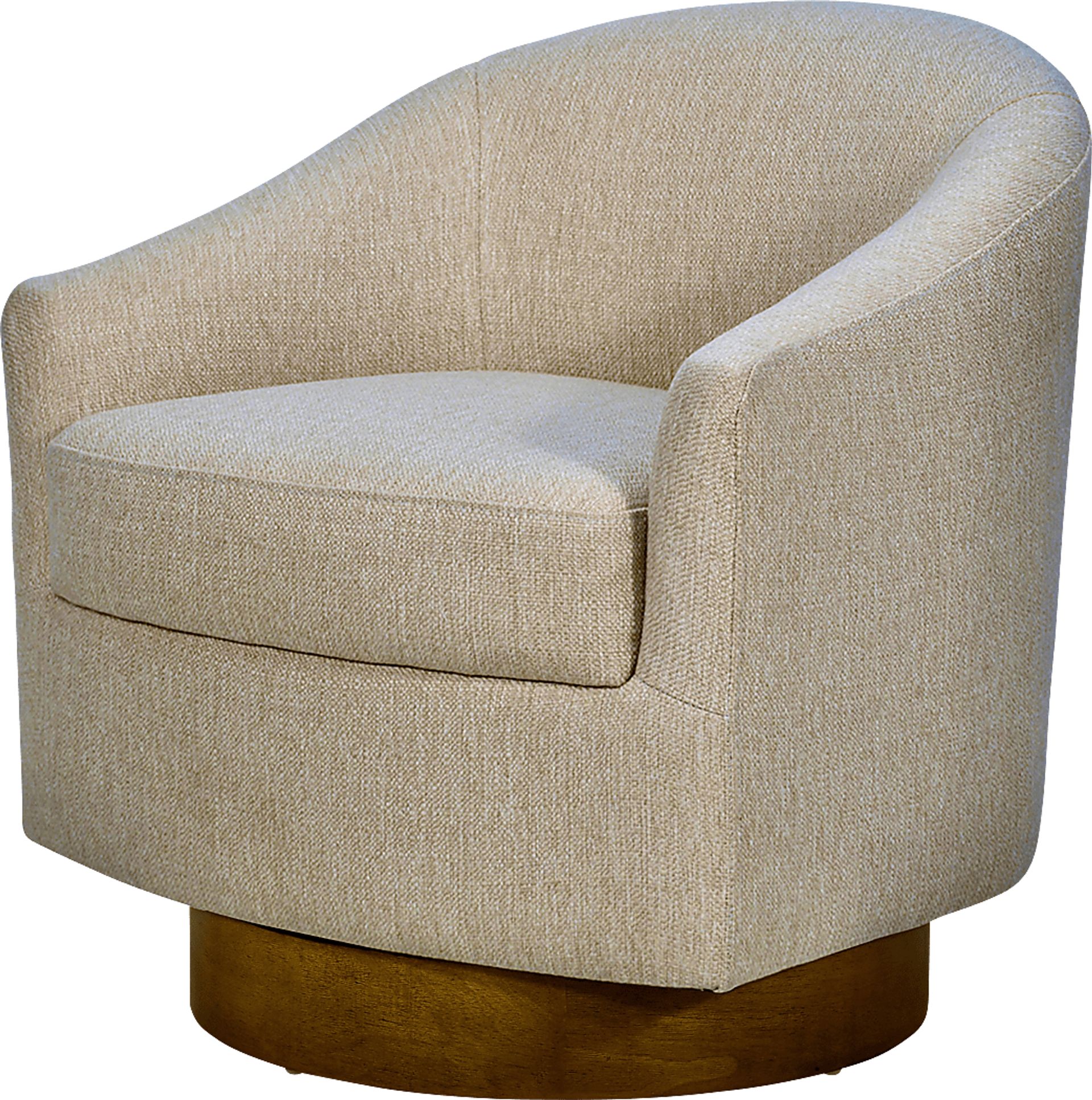 Beback Brown Swivel Accent Chair - Image 4