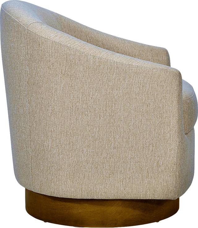 Beback Brown Swivel Accent Chair - Thumbnail - Image 7