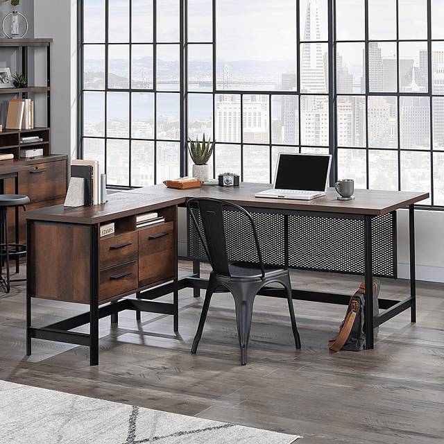 Becado Brown L Desk - Thumbnail - Image 2