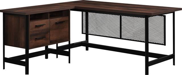 Becado Brown L Desk - Thumbnail - Image 1