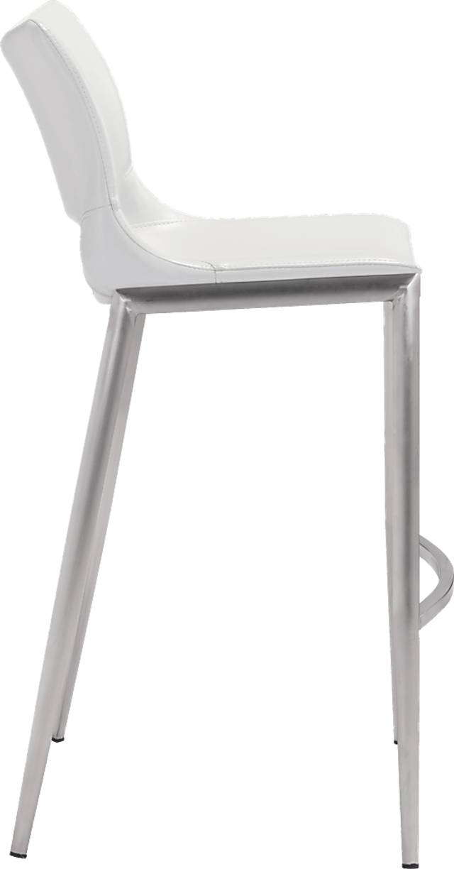 Becher White Barstool, Set of 2 - Thumbnail - Image 2
