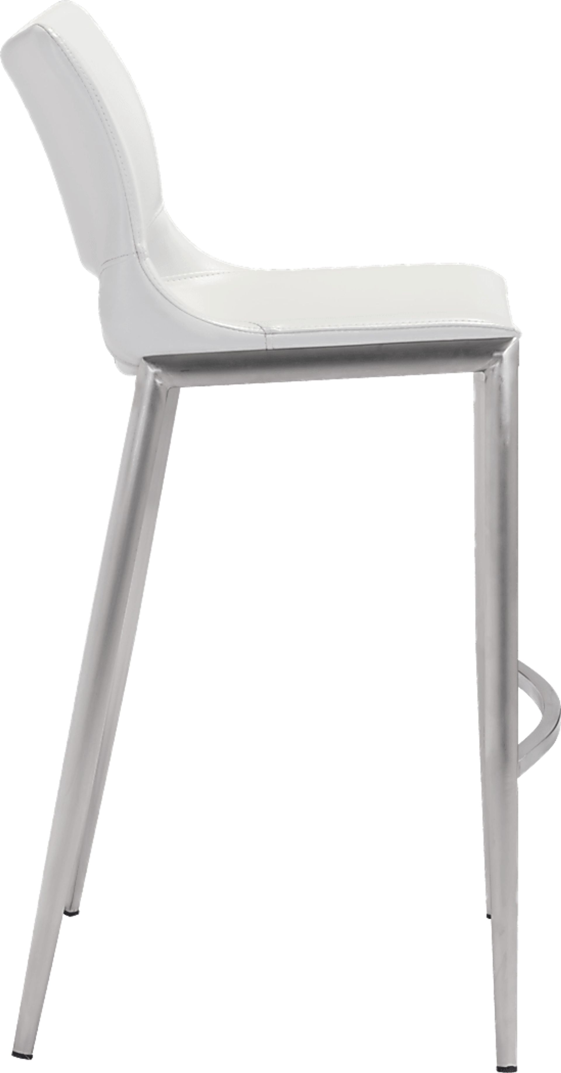 Becher White Barstool, Set of 2 - Image 2