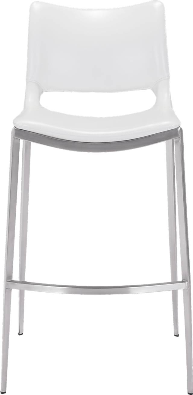 Becher White Barstool, Set of 2 - Thumbnail - Image 3