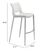 Becher White Barstool, Set of 2