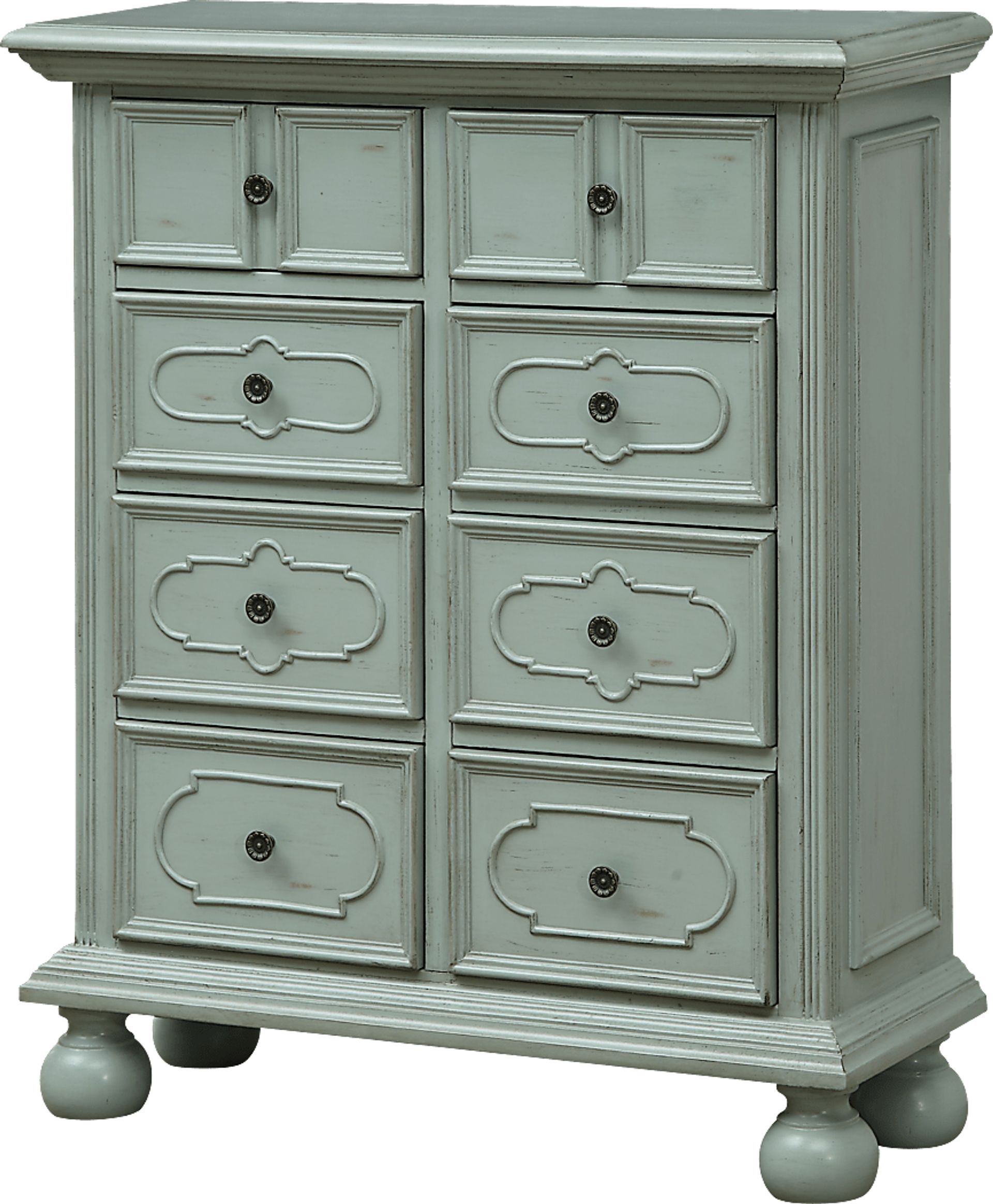 Beck Green Eight Drawer Cabinet - Image 1