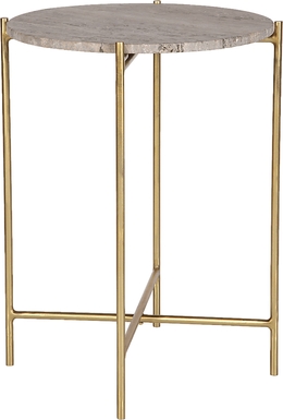 Beckhan Gold Accent Table