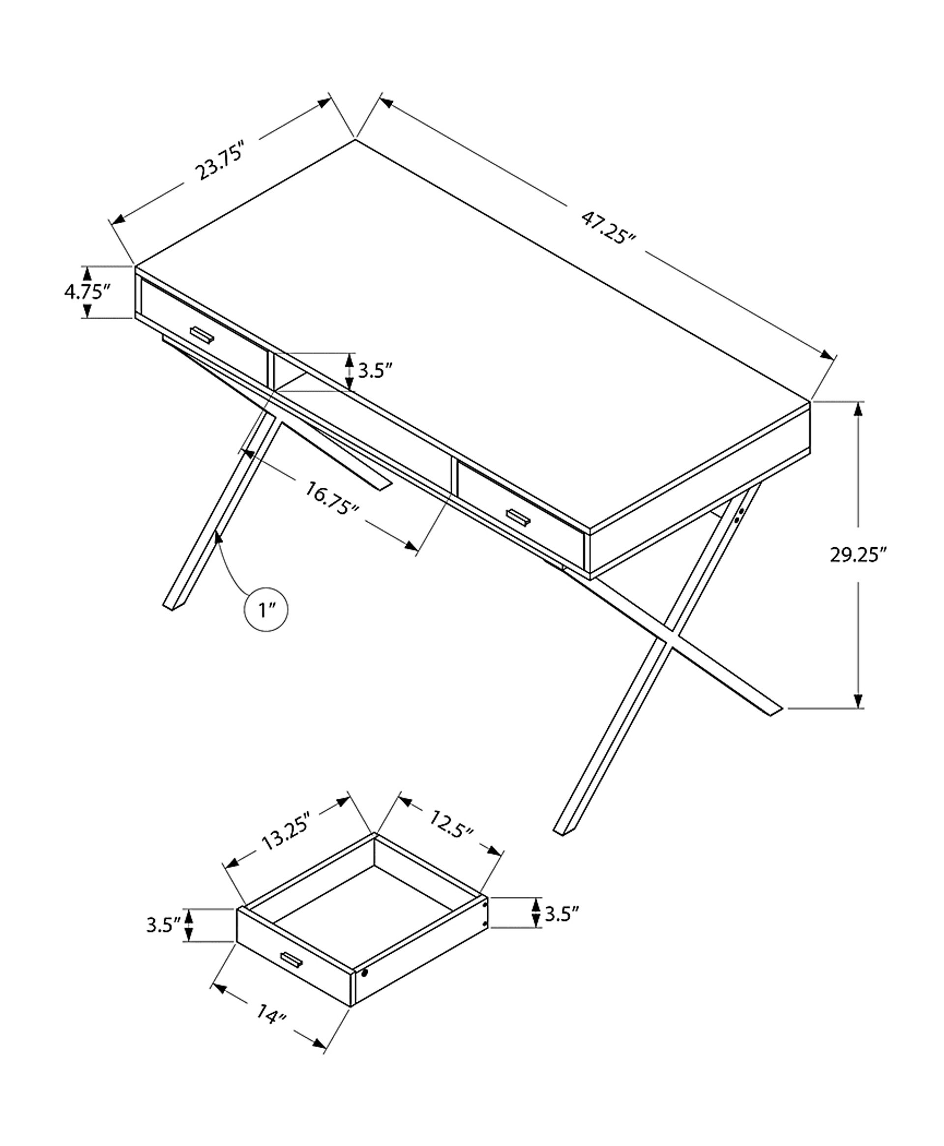 Beckhaven Brown Desk - Image 4