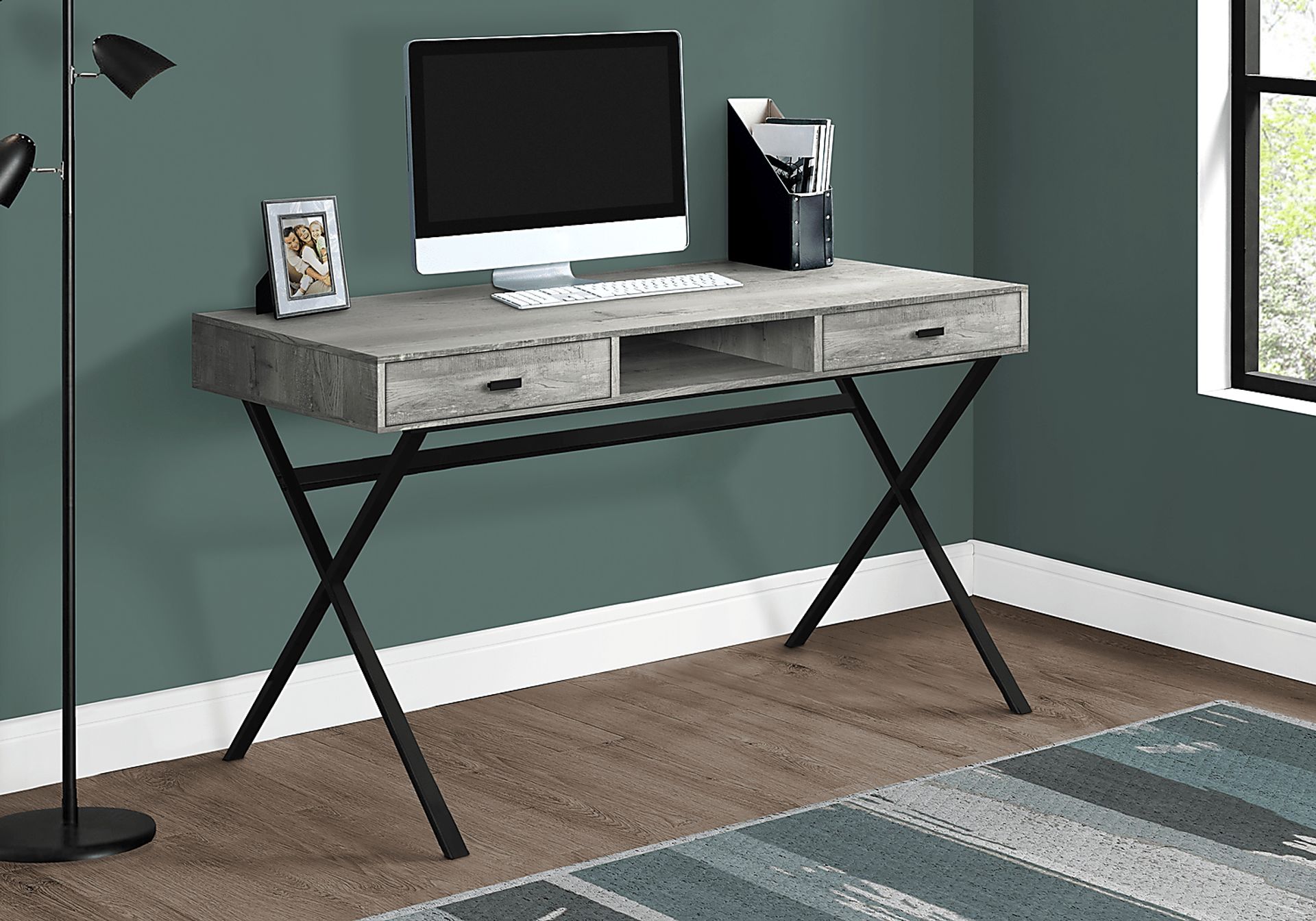 Beckhaven Gray Desk - Image 2