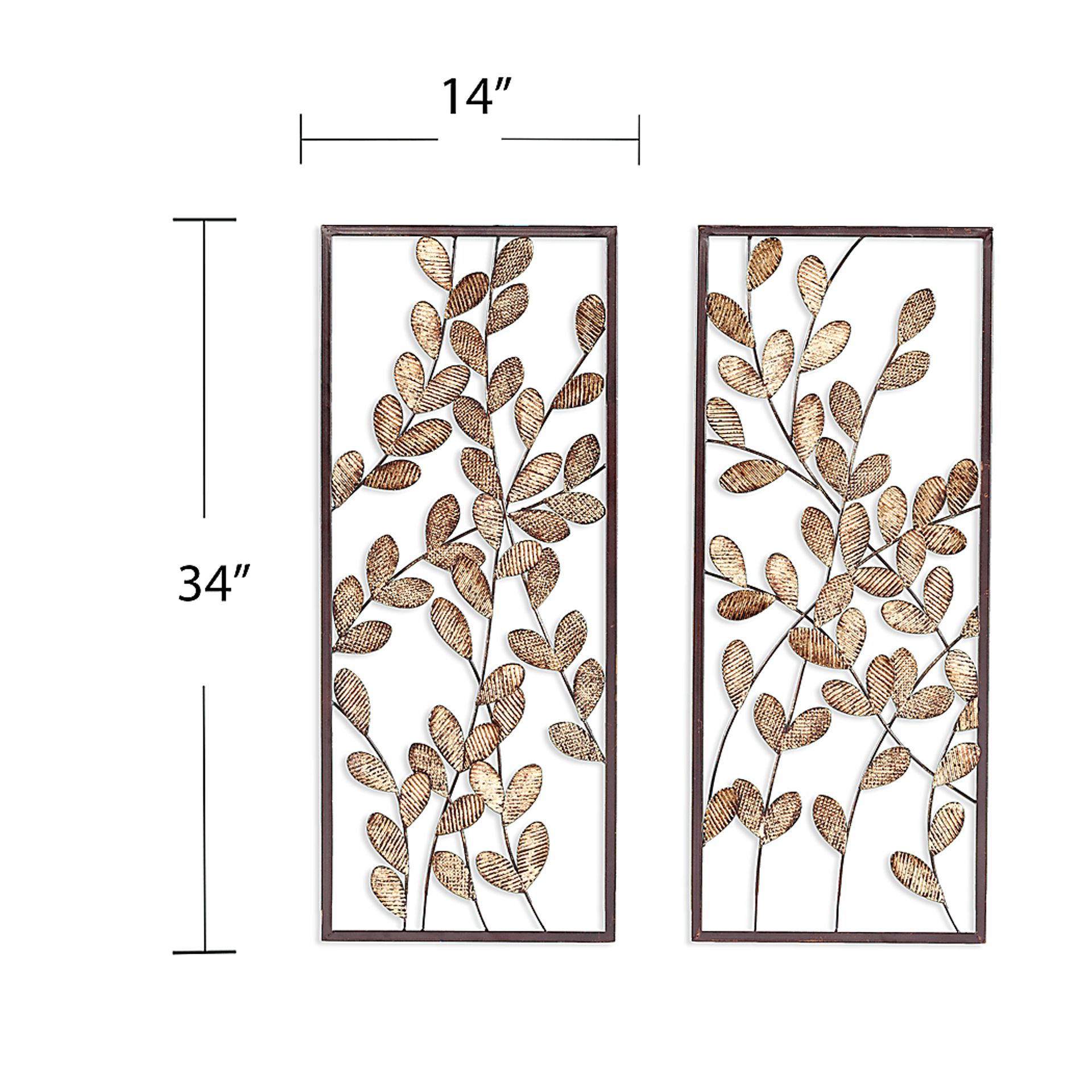 Beckington Gold Wall Decor, Set of 2 - Image 4