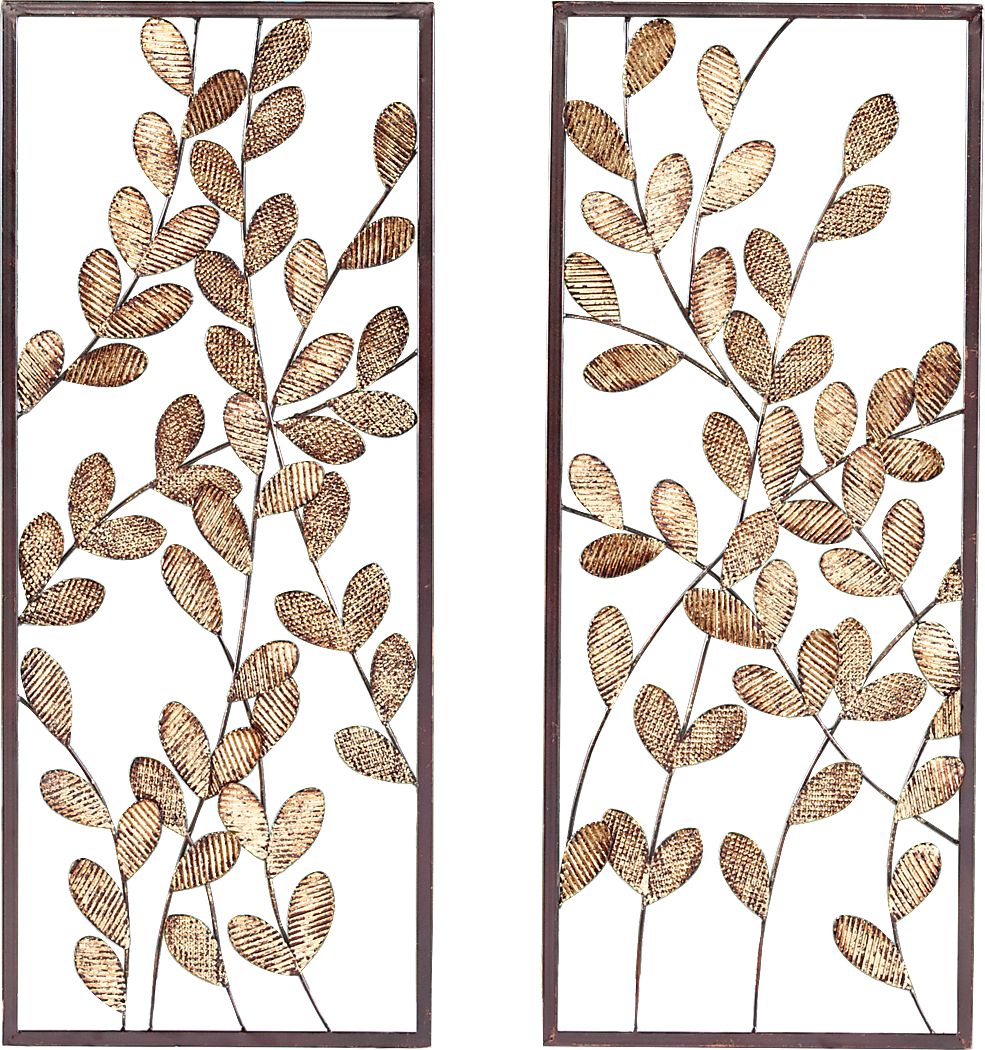 Beckington Gold Wall Decor, Set of 2