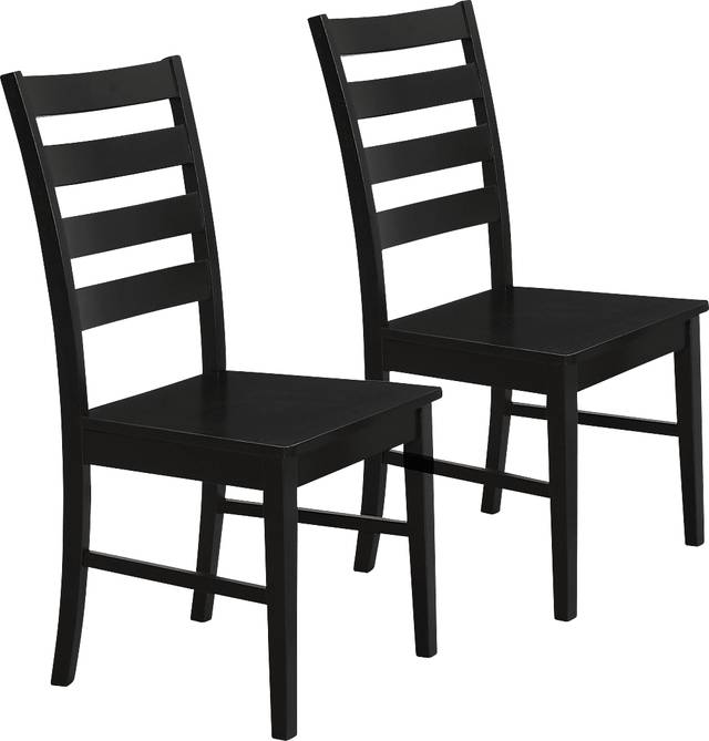 Beckmore Black Side Chair, Set of 2 - Thumbnail - Image 1