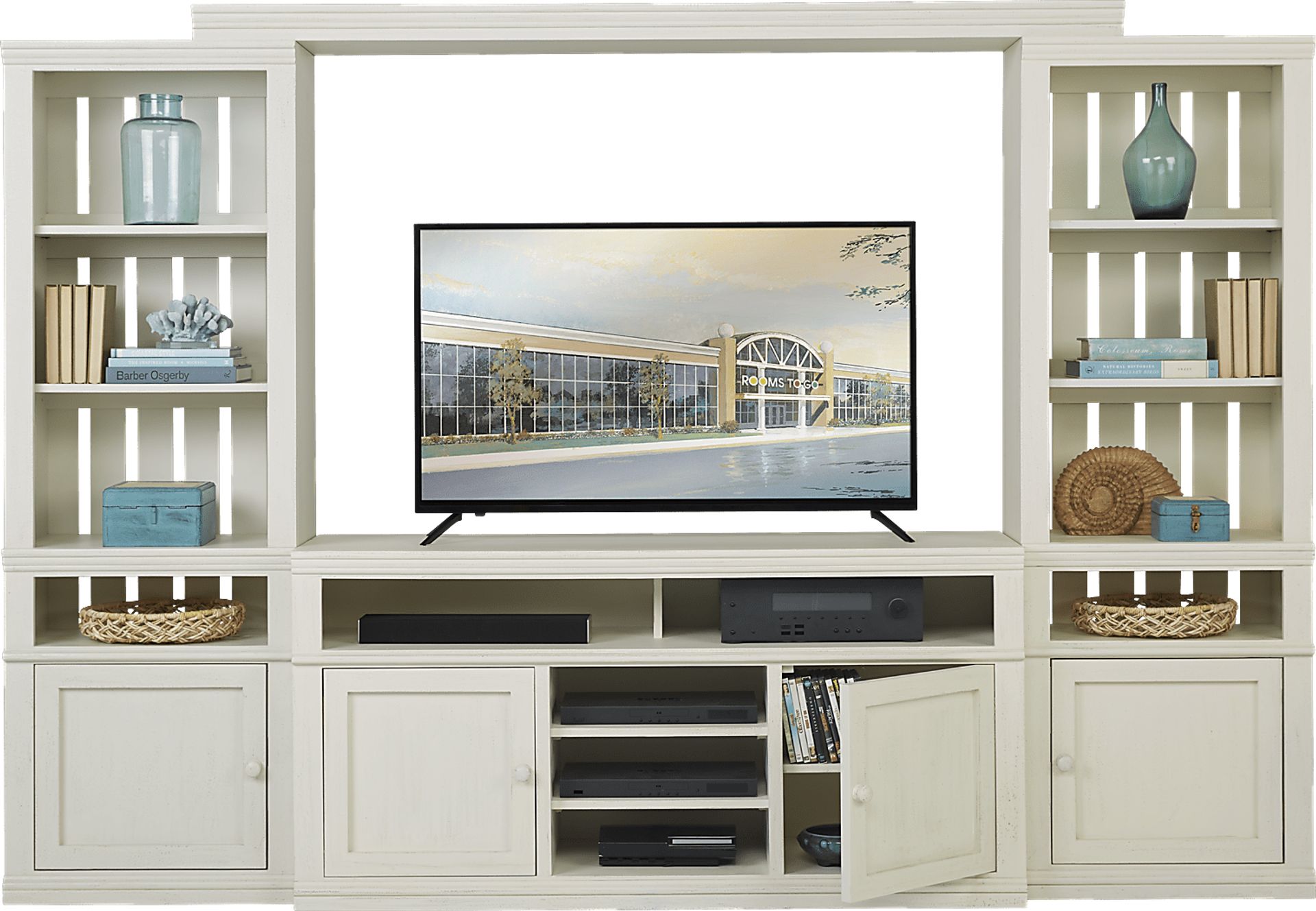 Beckton White 4 Pc Wall Unit - Image 2