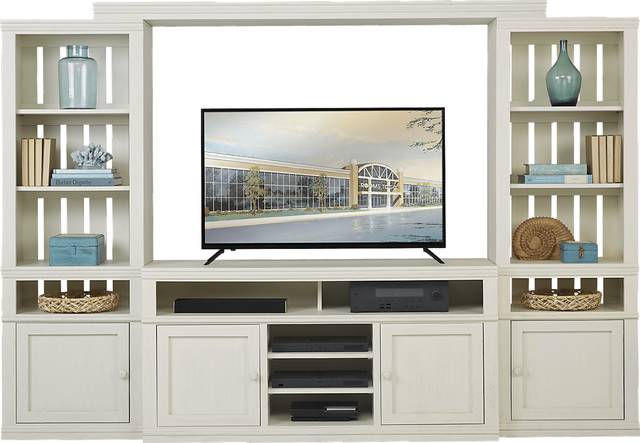 Beckton White 4 Pc Wall Unit - Thumbnail - Image 1