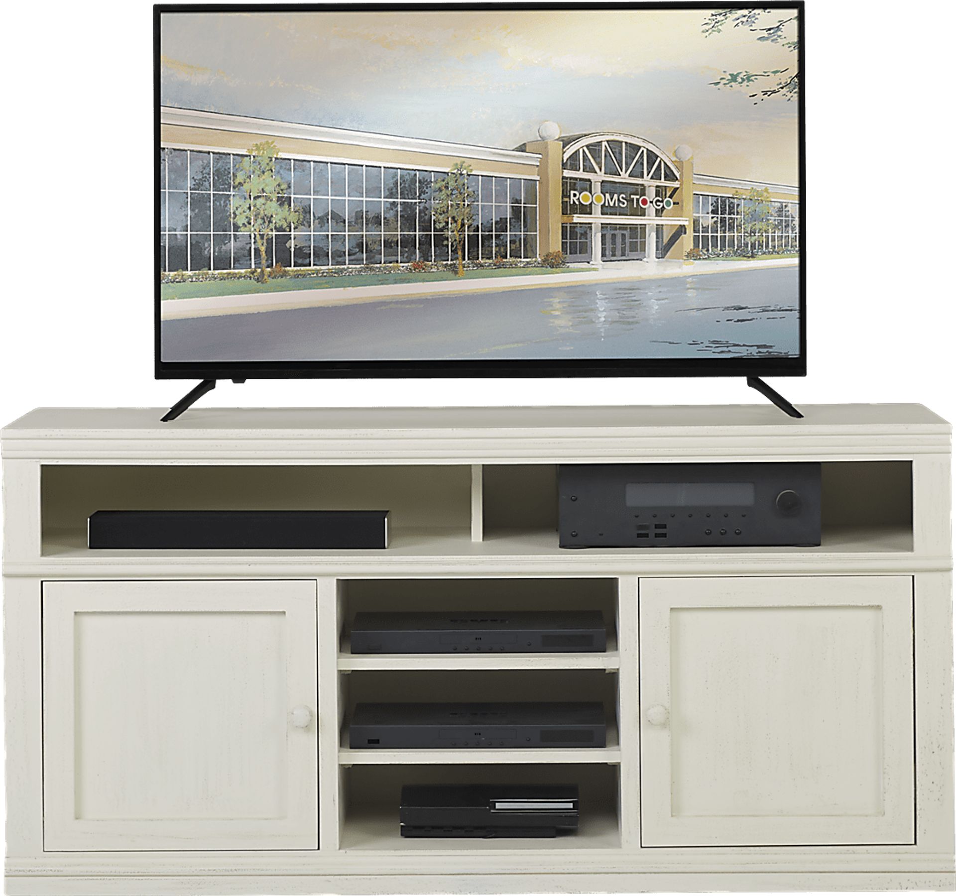 Beckton White 62 in. Console - Image 1