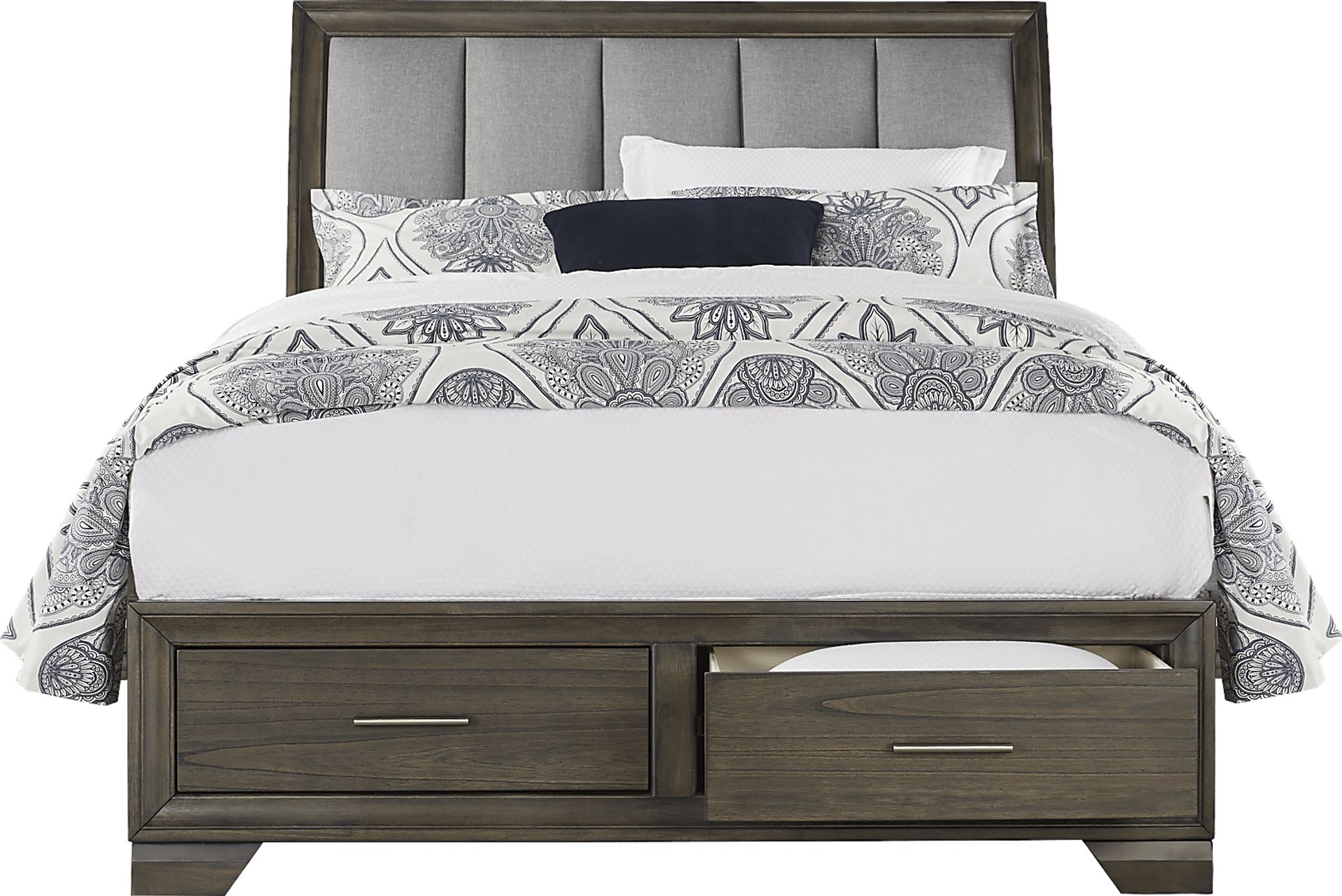 Beckwood Gray 5 Pc King Storage Bedroom - Image 3